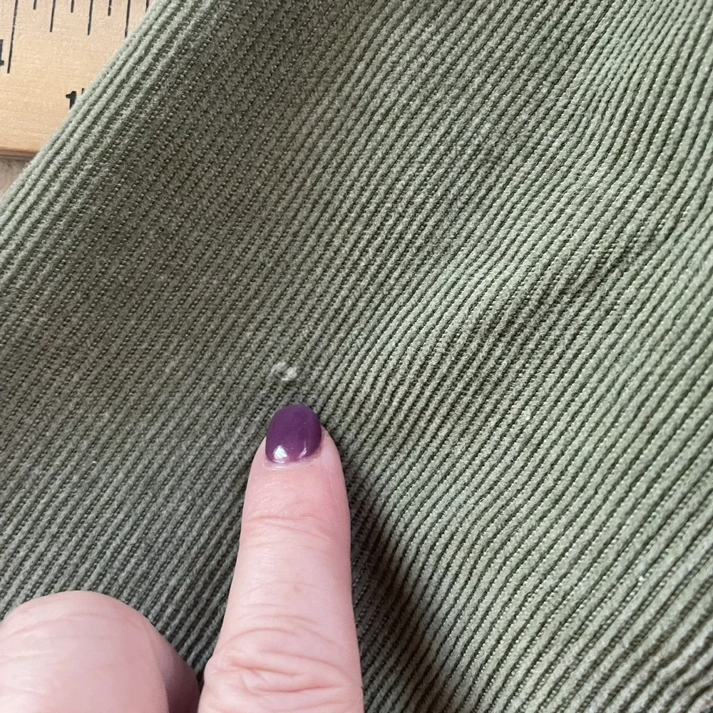 Vintage Z Cavaricci Corduroy Jacket Women S Green Cropped Y2K One Button Pockets
